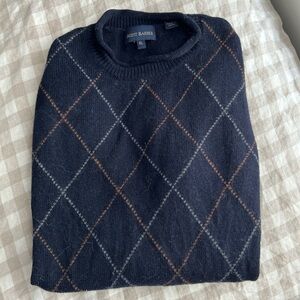 Scott Barber 100% merino wool roll neck sweater